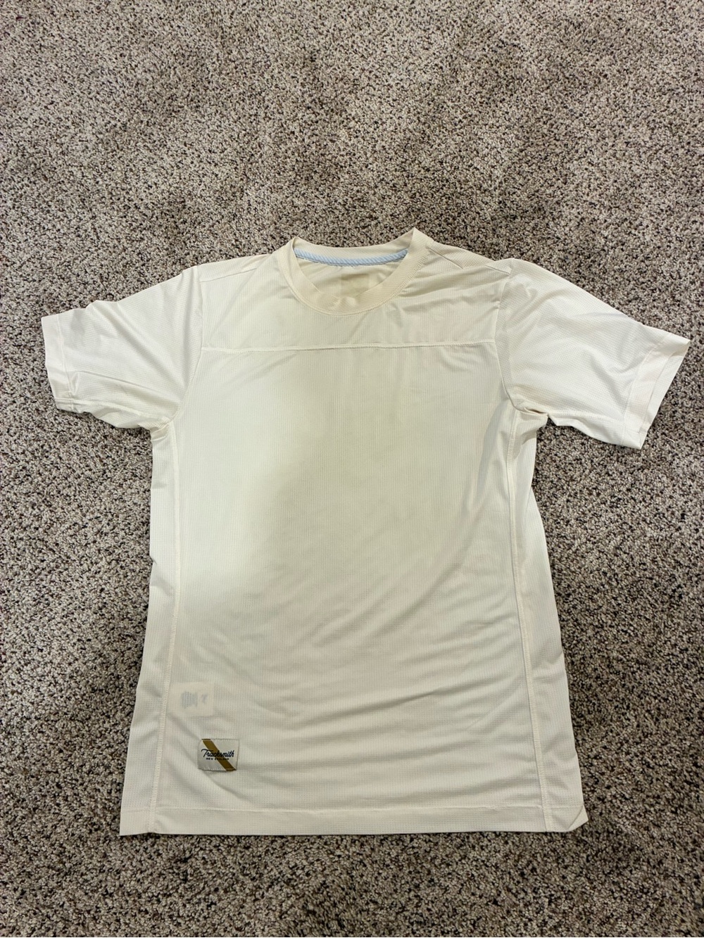 XS Tracksmith Twilight Tee in Ivory Coast
